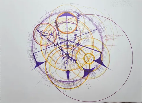 Melchizedek, Lucien Stark (me), Ink/Pencil, 2025