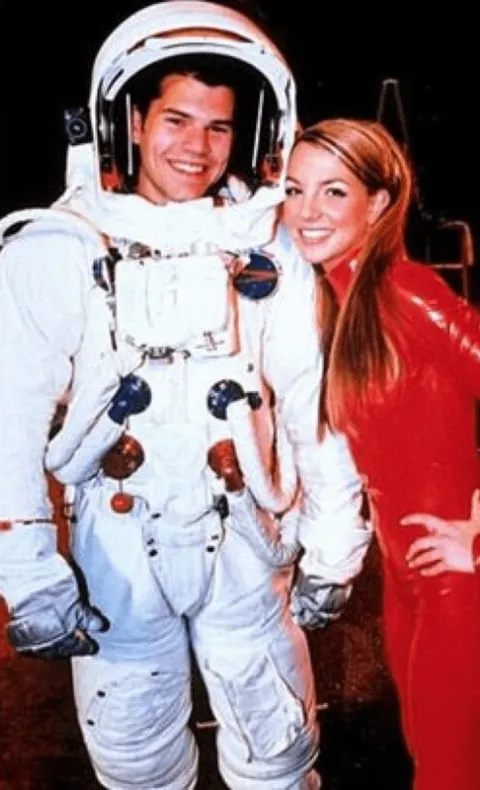 Britney Spears being the Princess of Pop on the set of "Oops!... I Did It Again" in November 1999