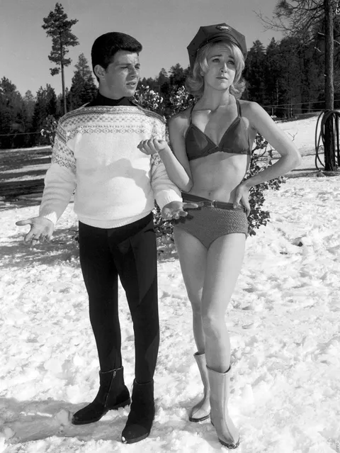 Terri Garr and Frankie Avalon (in 1965)