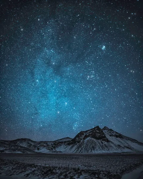 Starry night near Vík, Iceland [OC] 1638x2048