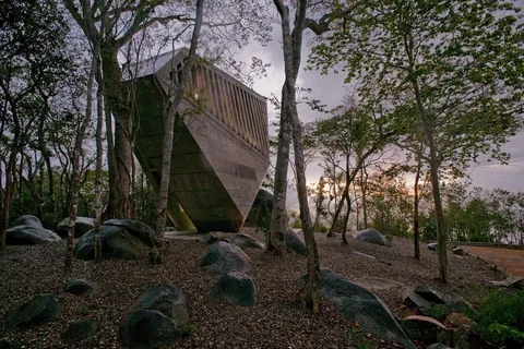 Brutalist Chapel in Acapulco, Mexico by BNKR Arquitectura (2011)