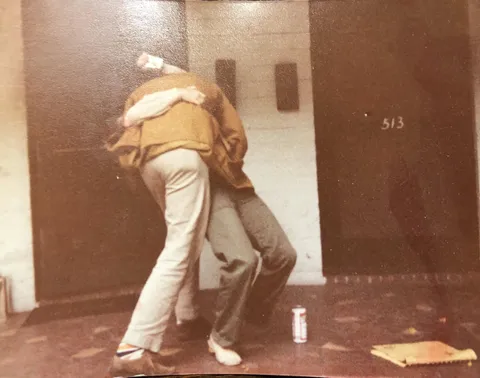 My aunt and her ex-husband the day they signed their divorce papers, 1970s