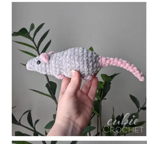 Tried to crochet a rat. Must have done too many increases because uhhh...