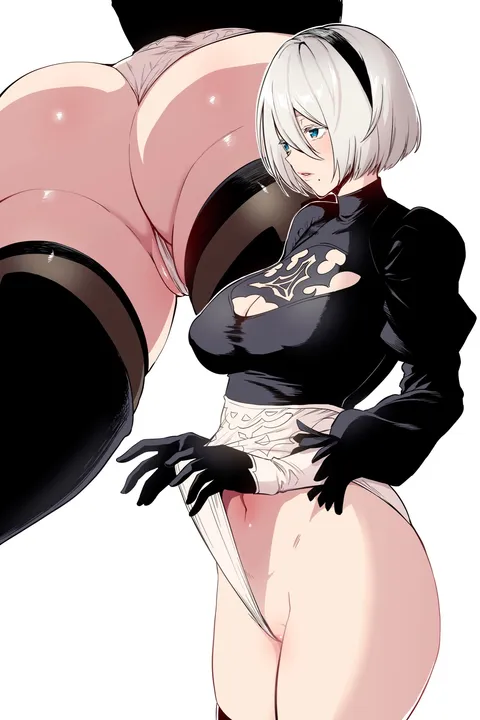 2B thighs from below
