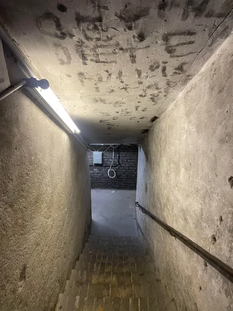 My semi terrifying basement where someone broke in and slept for months 