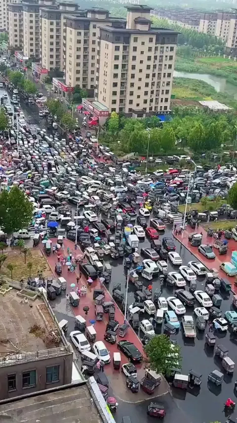 traffic jam in China