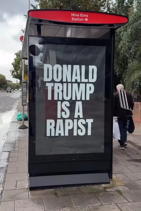 [OC] Anti-Trump poster in the UK