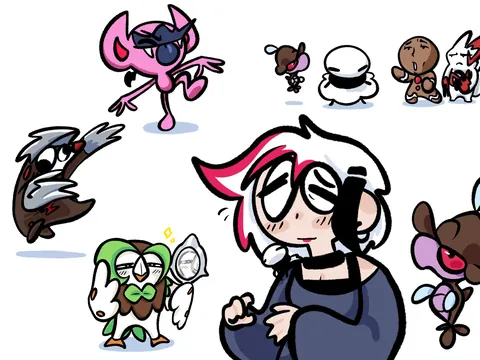 (Original art) I always get surprised looks when I tell people what my favorite Pokémon are and they aren’t Eevee or Clefairy or other generally ‘girly’ Pokémon
