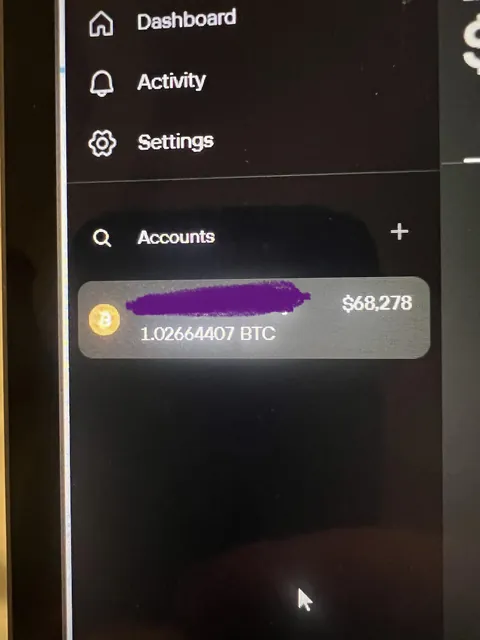 Finally obtained a full BTC