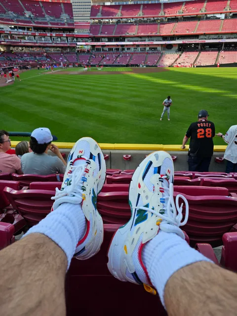 Wearing a pair you don't see too often.