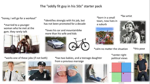 The “oddly fit guy in his 50s” starter pack