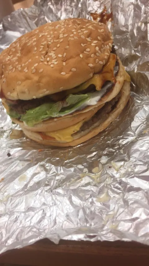 Perks of working at 5 guys... you can make a 5 guys style Big Mac