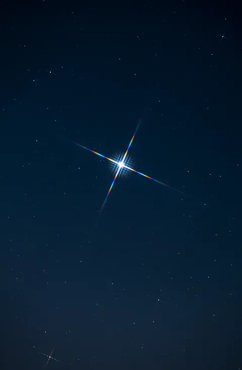 Sirius with diffraction spikes