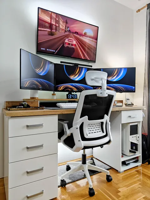 My battle station with fully custom table