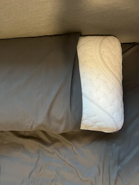 When you wake up with your pillow sticking out of your pillow case. 