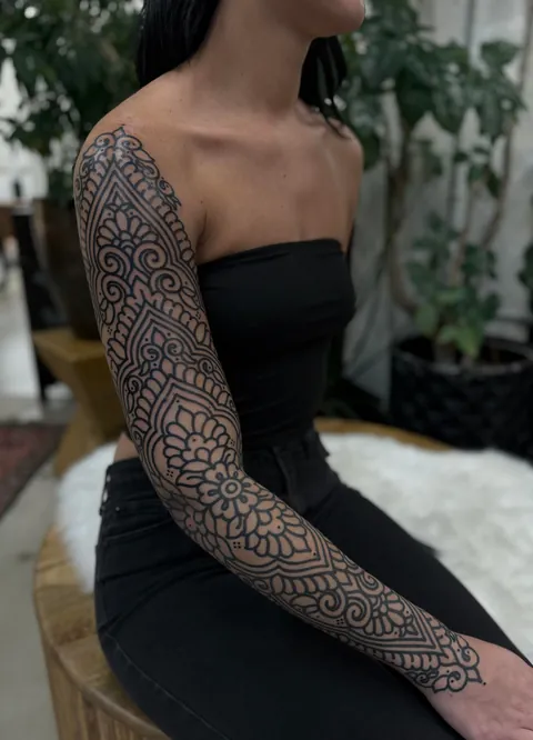 Arm sleeve by (me) Michelle Lynn Miller Pittsburgh, PA USA Somewhere Good