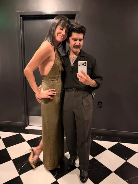 Vintage suit and dress from eBay- Wife and I finally had an excuse to dress up!