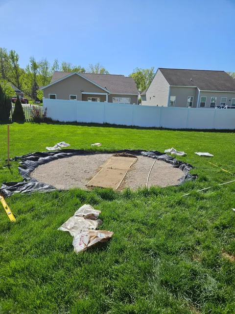 My largest DIY undertaking - first time fire pit + patio seating area build