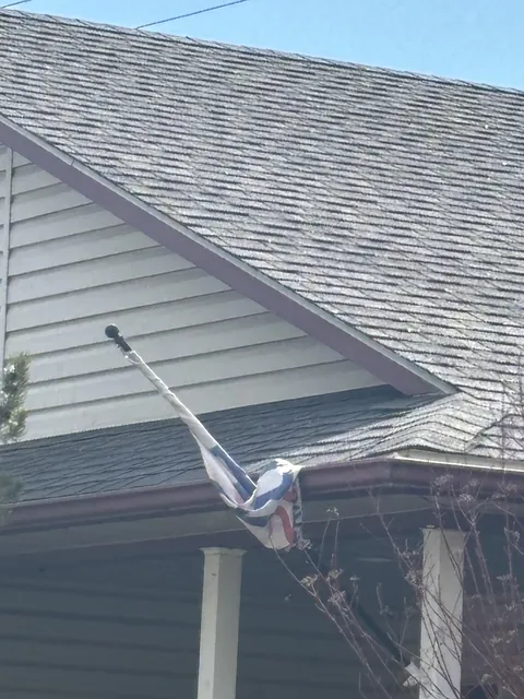 My neighbors Trump flag has been rotting in the gutter for the last year.