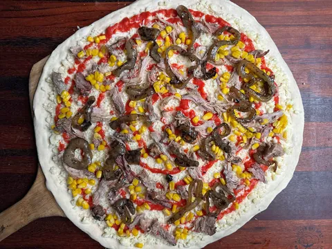 [Homemade] pulled pork pizza