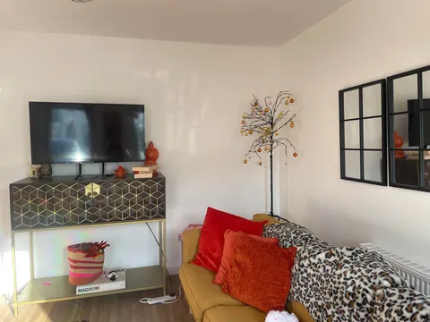 My colourful sitting room in morning sun!