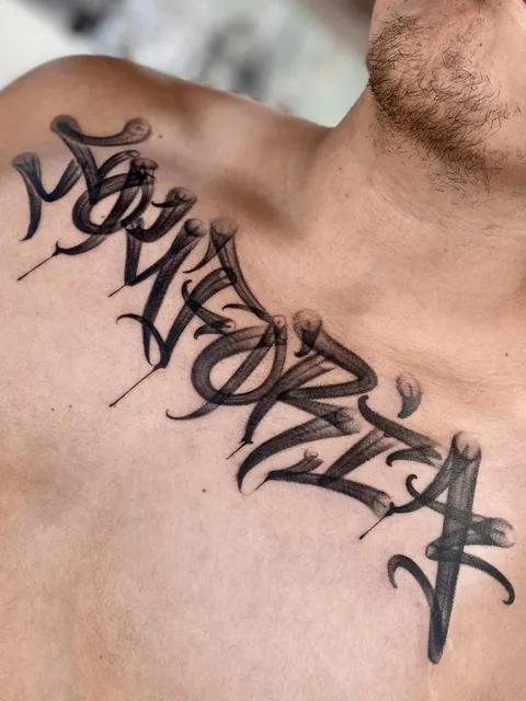 “Youforia “ Graffiti lettering by Edisson Tattoos from Toronto,Canada