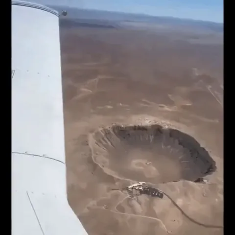Meteor Crater in Arizona, USA
