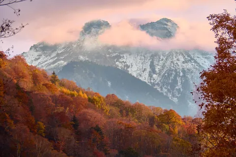 Mt. Fuji and the Japanese Alps in Autumn, Japan