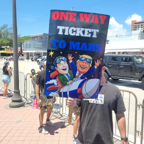 No Kings Protest Ft Lauderdale Beach 6/14