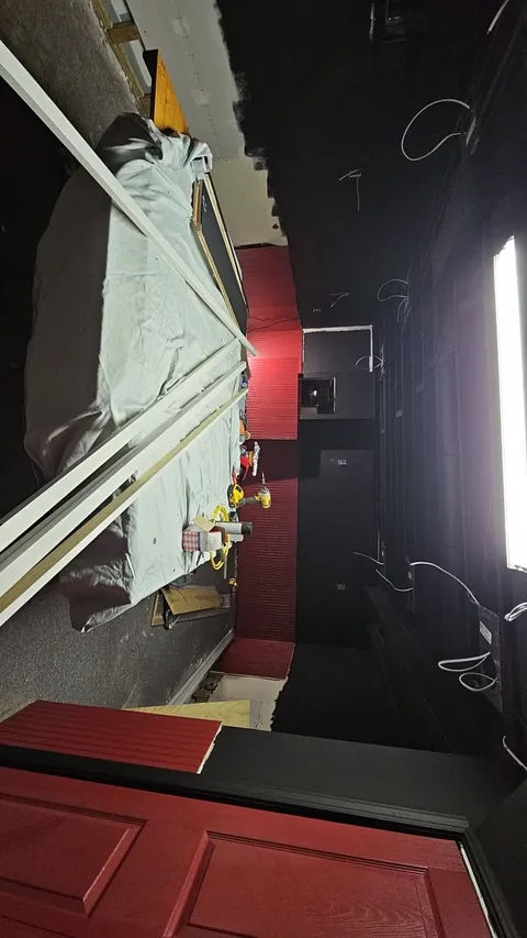 movie theater build in our basement what do you guys think?