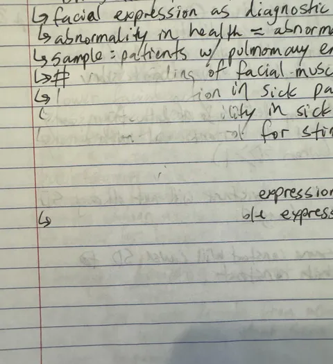 I put a bowl of soup on my notebook and the heat erased a chunk of my notes 