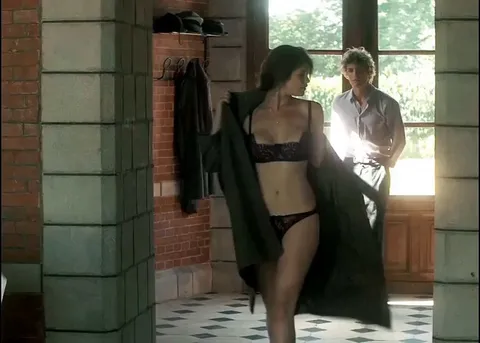 Gemma Arterton's Big Nipple Popping Out - Gemma Bovery (2014)