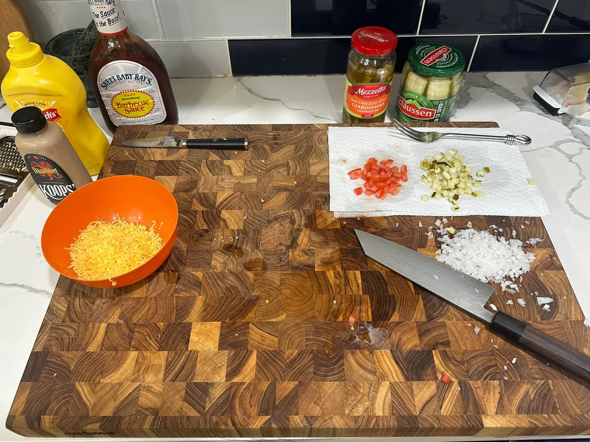 [homemade] onion dogs 3 ways.