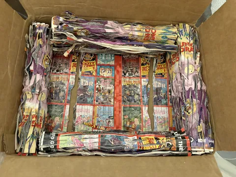 I ordered some comic books and the packaging was shredded up comic books.