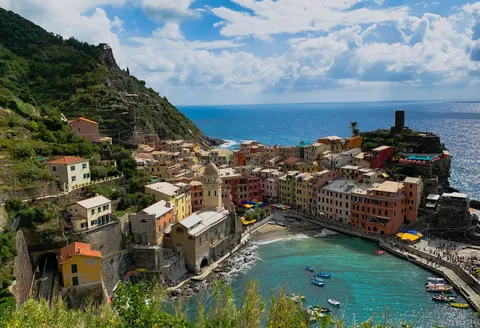 Vernazza, Cinque Terre, Italy. The walk from city to city in Cinque Terre is incredible.