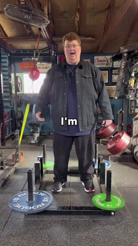 This man lifts the weight he shed.