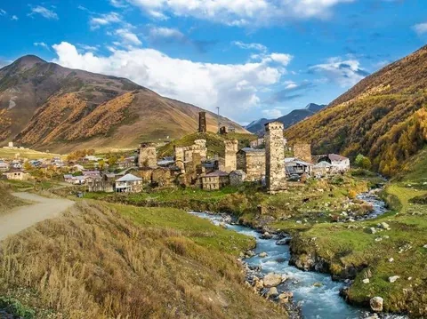 Ushguli - the highest Settlement inhabited Year-around in Europe.