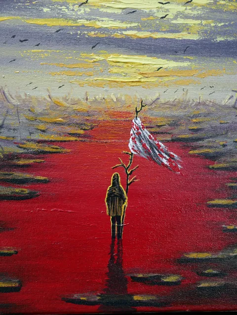 Hello friend. How do you think about my new painting?