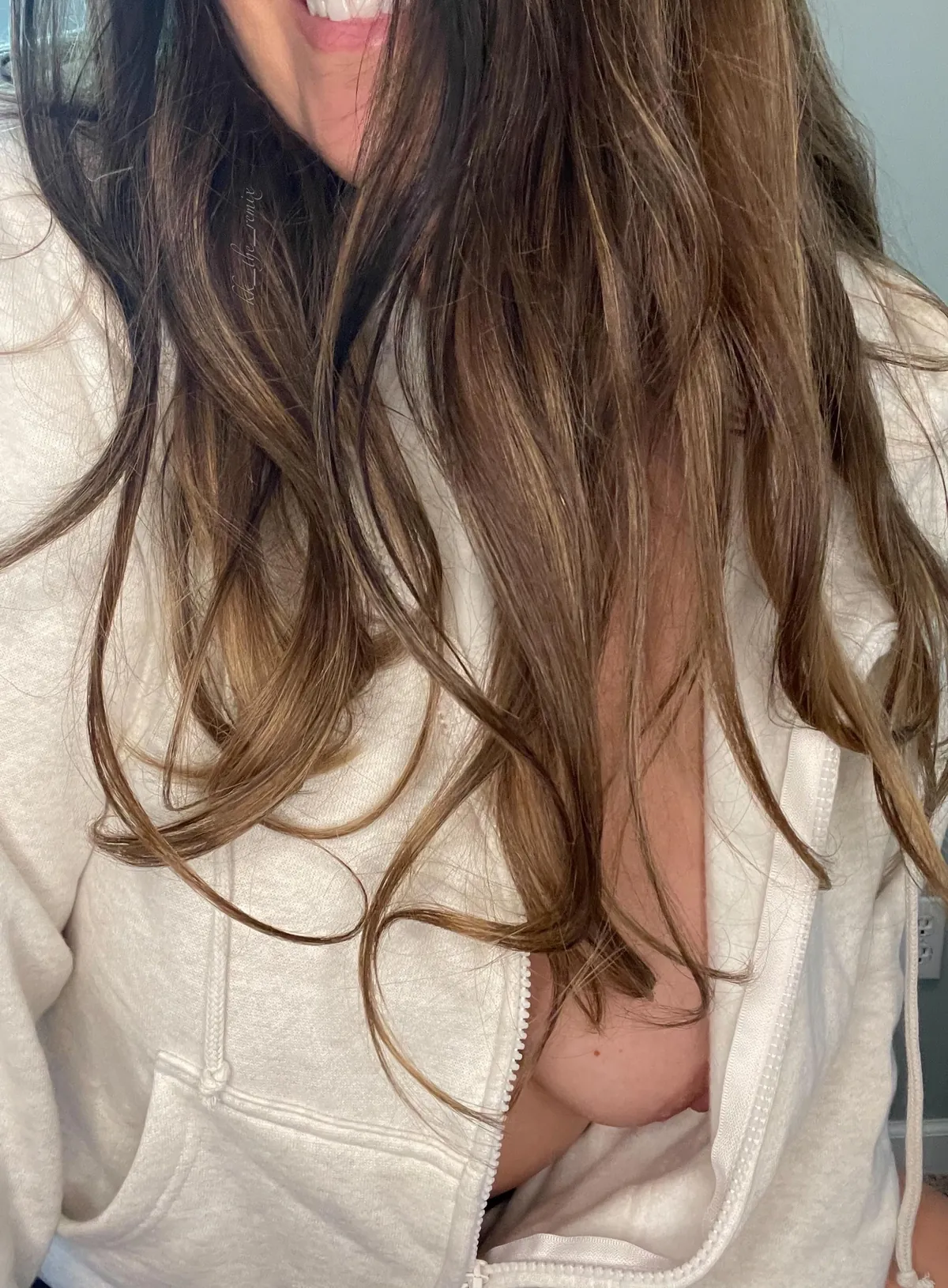 Messy hair, and I bet you don’t care…