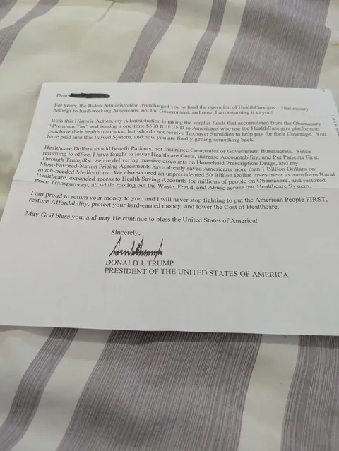 Got this lovely letter in the mail today