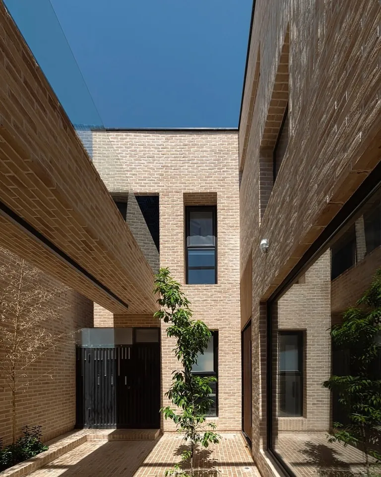 Brick - some contemporary residential buildings, iran. 
