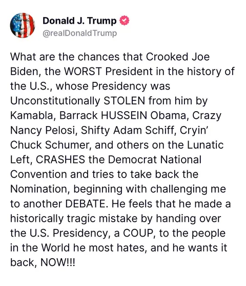 I don't understand how a single person can read this brain mush insanity and say, yes, I want him as the leader of the free world