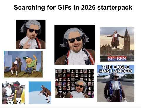 Searching for a GIF in 2026 starterpack