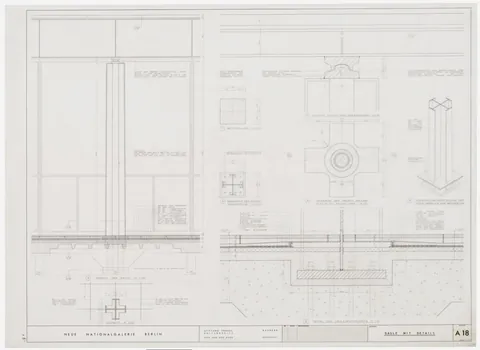 New National-gallery in Berlin, Germany (1965-1968) by Ludwig Mies van der Rohe