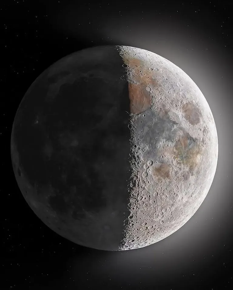 "The Gigamoon": the sharpest public domain photo of the moon ever taken, at 1.3 gigapixels. It's a mosaic of over 280,000 photos, revealing incredible detail, including the Apollo landing sites, captured by astrophotographer Andrew McCarthy.