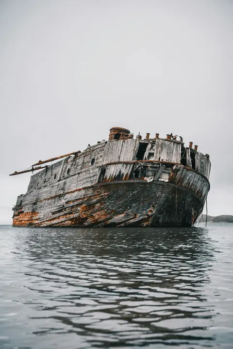 Abandoned shipwreck