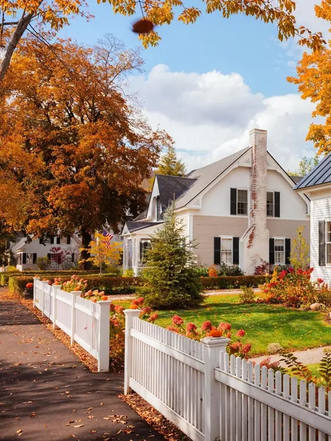 Suburban American House (Woodstock, Vermont, US).