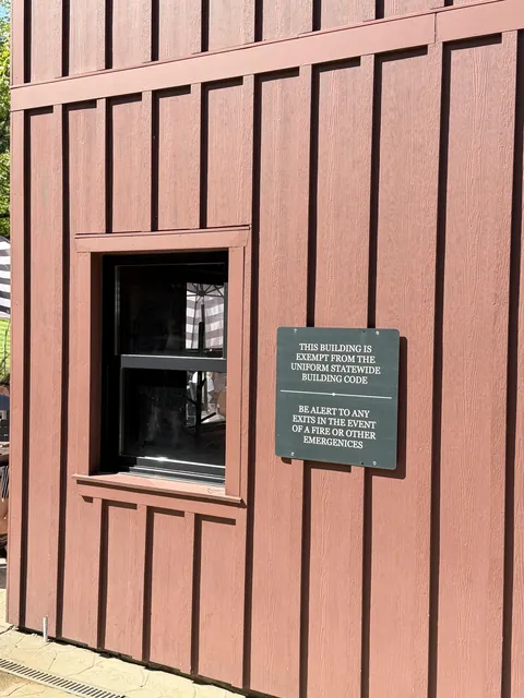 This building is exempt from building codes