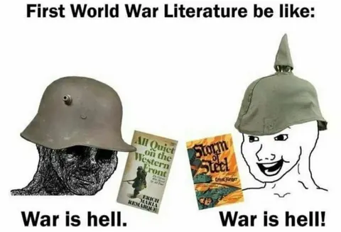 The difference in the two books about the exact same war is so fascinating