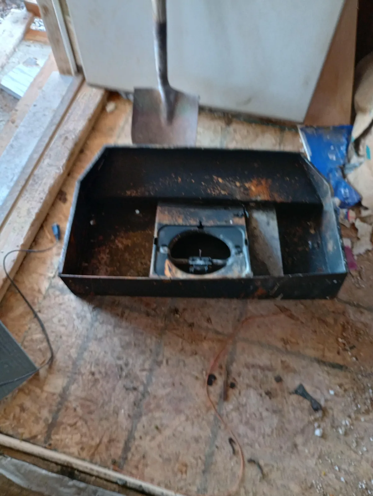 A large area of my home caught fire last night.